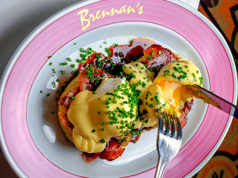 Shrimp dish on green plate