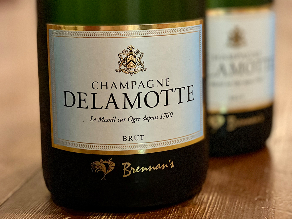 Promotional Image for Brennan's Private Label Delamotte Champagne!