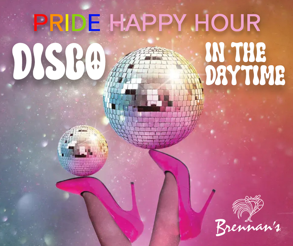 Promotion for Pride Happy Hour: Disco in the Daytime!
